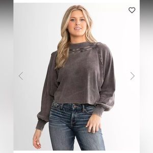 🔥 NWT Free People Fun Times turtle thermal pullover. Sz Extra Small